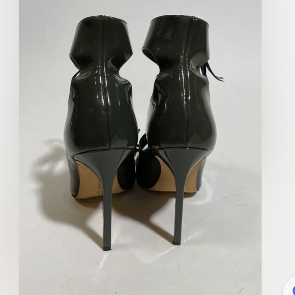 Manolo blahnik up olive green lace up pump size 38 - Picture 5 of 6